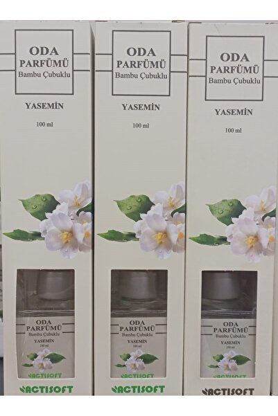 actisoft Oda Kokusu Bambu Çubuklu 100 Ml Yasemin 3lü Paket
