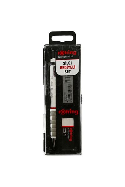 Rotring Tikky School Set 0.7 Mm White Versatil Pen + Eraser + Nib