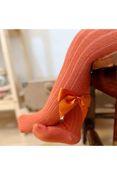 BEBEĞİME ÇORAP Bow Ribbed Pantyhose Baby Girl