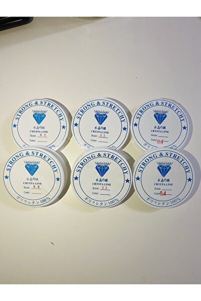 yağmur gökçe Şeffaf Misina Seti - 2 Adet 0.2 Mm - 2 Adet 0.3 Mm - 2 Adet 0.4 ...