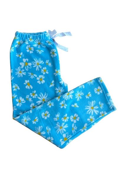 bie's Trening pentru femei cu model Blue Daisy din lână moale de iarnă, cu un singur fund