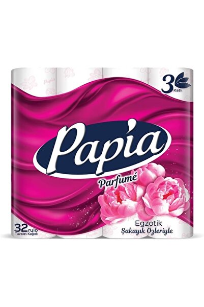 UCDKSHOP Papia 3 Katlı Egzotik Şakayık Özleriyle Parfümlü 32'li Cilt Tuvalet ...