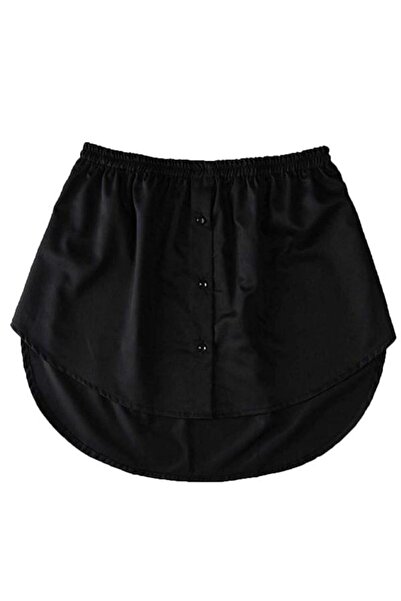 MODAALFABE Kadın ayarlanabilir sahte etek yarım uzunlukta mini etek gömlek iç...