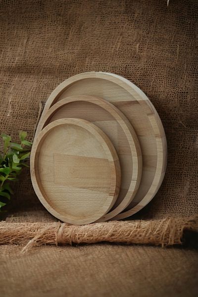 İsfahan TA Wooden Plate Presentation Holder Supla Breakfast Presentation Board