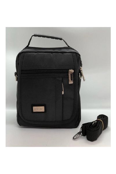 SEVENTEEN Men's Black Multi-Compartment Hand and Shoulder Strap Bag 2248