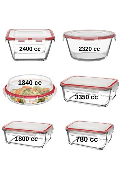 Paşabahçe Borcam Bake & Store 6 lı Saklama Kabı Seti