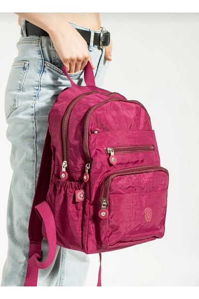 MEGA ÇANTA Σχολική τσάντα Mega μεγάλου μεγέθους Claret Red Σακίδιο πλάτης πολλαπλών θέσεων