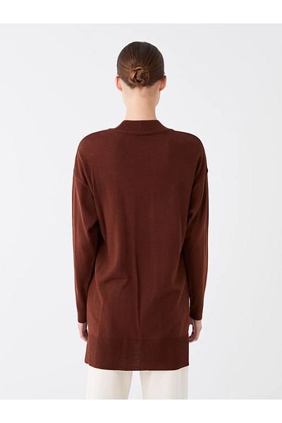 LC Waikiki LCW Modest - Γυναικείο πλεκτό τουνίκ, μισό ζιβάγκο, μασίφ μακρυμάνικο