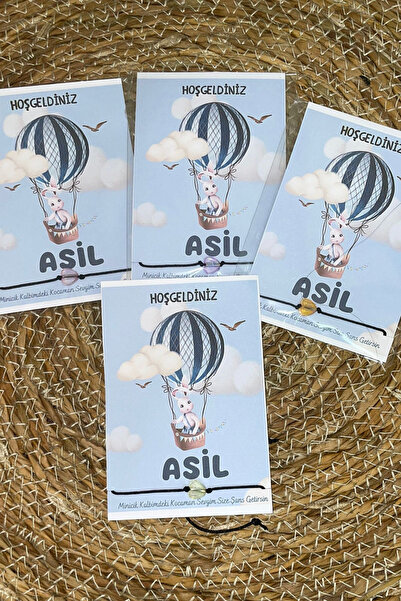 lilamtasarım تصميم ليلام 18 قطعة هدية عيد ميلاد الطفل سوار محظوظ مرحبًا بالطفل