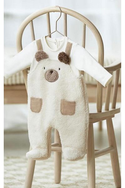 MAYORAL Teddy Bear Newborn Jumpsuit