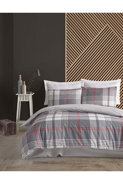 Altınbaşak Dowry 100% Cotton Double NOBBY Creaforce Duvet Cover Set "IN A SPECIAL CARDBOARD BOX"