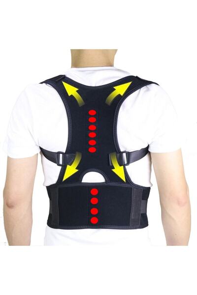 baffhome Dikdurus Korsesi Manyetik Dik Duruş Sırt Korsesi Dik Durma Aparatı K...