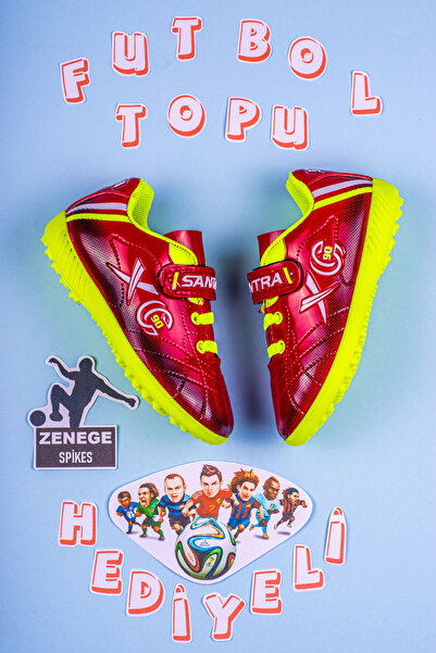 ZENEGE Çocuk Krampon Futbol Topu Hediyeli