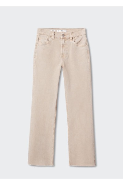 MANGO Woman İspanyol Paçalı Kısa Jean Pantolon