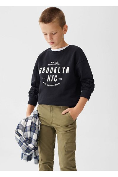 MANGO Kids Cargohose aus Baumwolle