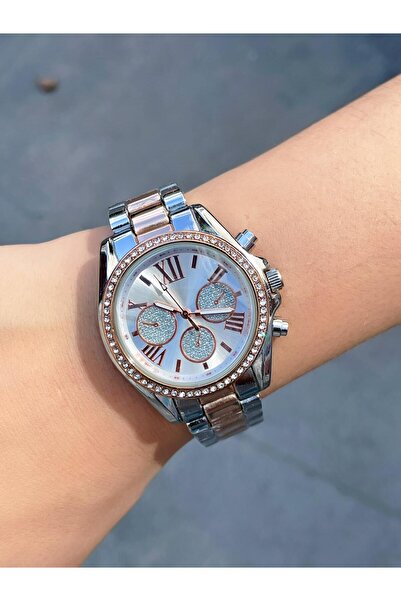 Bimodabu ساعة يد نسائية فاخرة بأرقام رومانية مرصعة بالأحجار