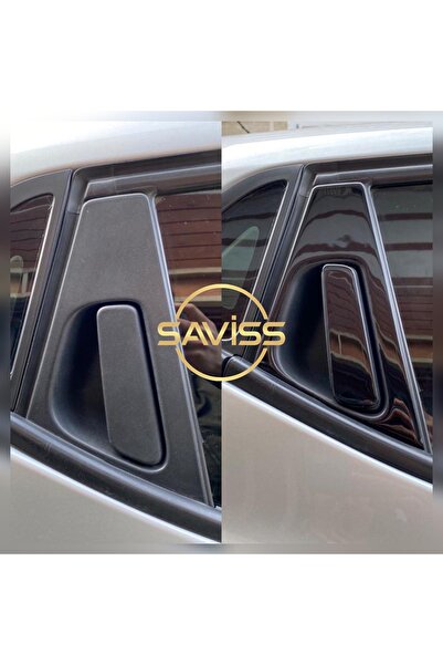 Saviss Renault Clio4 1.kalite 3m Bant Kapı Direk Seti Maun Kaplama ,dış Cam Çıta Kaplama,piano Black Siyah