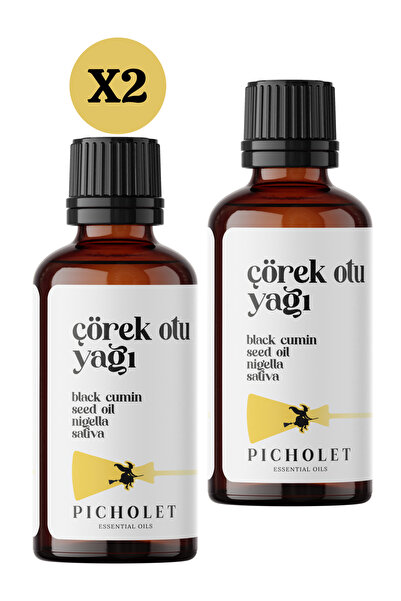 Picholet زيت الحليب الساخن البارد النقي 100% (زيت بذور الكمون الأسود النقي) ×...