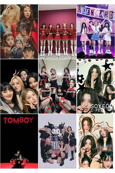 owl bag KPOP- (G) I-DLE μουσικό συγκρότημα 1 χωρίς μοτίβο σχεδίασης σετ φωτοκαρτών ειδικής σειράς