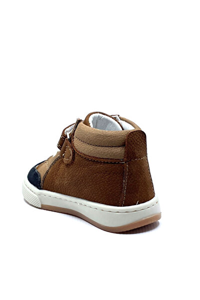 ELMA ŞEKERİ Hakiki Deri Ortopedik Taban Erkek Bebek Bot