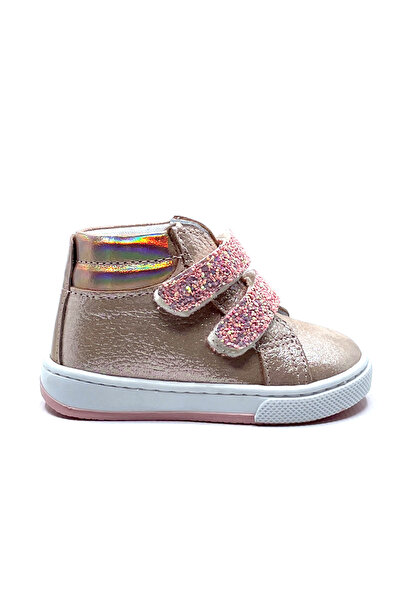 ELMA ŞEKERİ Genuine Leather Orthopedic Sole Baby Girl Boots