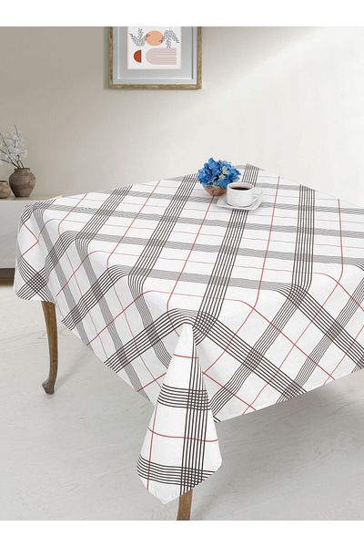 Menderes Home Τραπεζομάντηλο Cotton Collection με Γωνία - Γκρι Κόκκινο