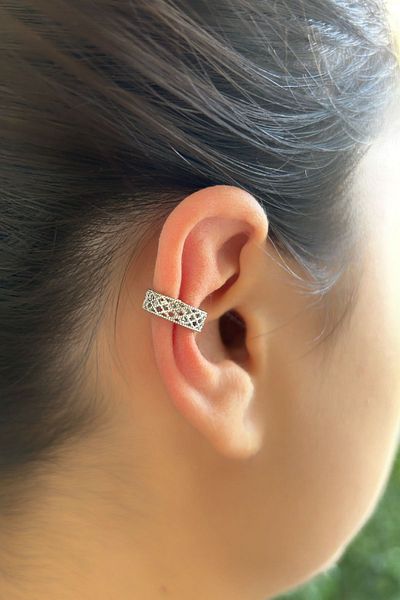 axexuar 316L STEEL GLOSS SILVER GREY YELLOW COLORED STRAWBERRY EARRING COMPRESSION STIMMING LIP TASTE