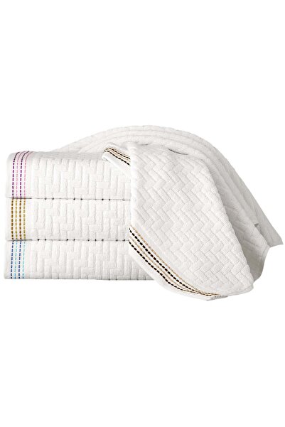 Menderes Home Cotton Collection Bukle El Havlusu Tetris Byz-Mavi