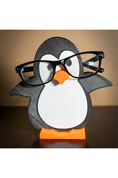 TuransoyCraft Penguenli Dekoratif Gözlük Tutacağı 14 CM