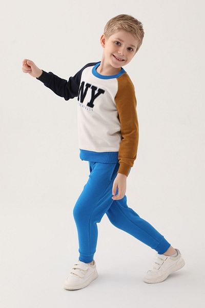 HAUSEkids 2-15 Years Old NYC Performance Boys Tracksuit Set -Stone