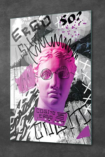 Decovetro Masă din sticlă Modern Pop Art Ergo