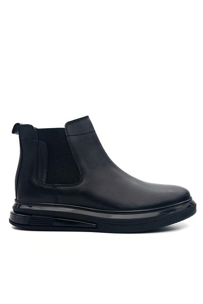 MARCOMEN 100% Genuine Leather Shiny Sole Orthopedic Men's Chelsea Boots