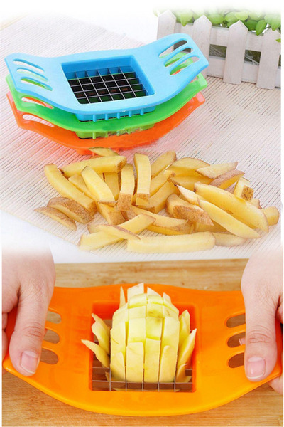 Yetkin Home Paslanmaz Metal Bıçaklı Patetes Dilimleyici Dilimleme Bıçağı