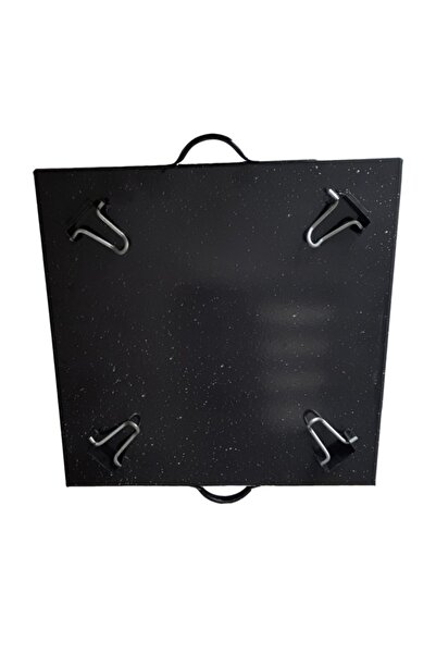 Uzel Ocak Üstü Katmer Sacı Katlanır Ayaklı Emaye Kaplı