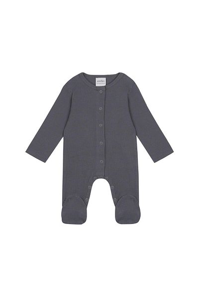 Antebies Anthracite Overalls Set with Booties