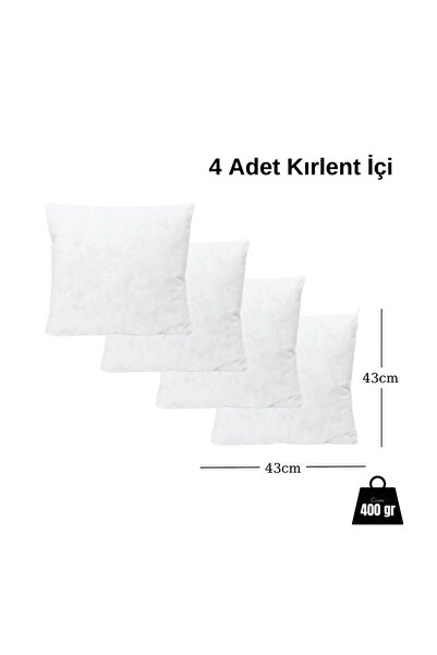SOUB SLEEP 4 Adet Kırlent İçi 400 gr 43x43 cm