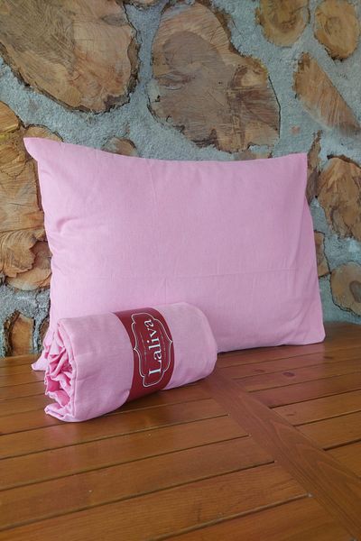LaLiva Fitted Double Fitted Sheet + 2 pillowcases Pink