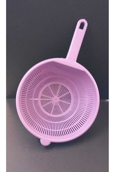 ÇEÇEN HOME Purple Handle Strainer Multi-Purpose Strainer 23 cm