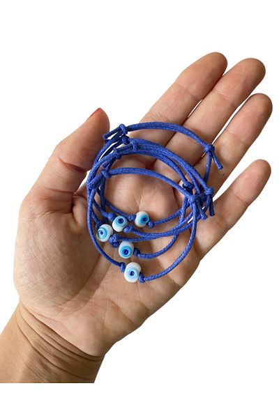 TAKI BY EKİN GLASS EVIL EYE BEADED, 5-PACK GIFT BRACELET