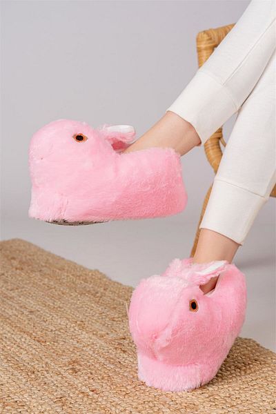 LETAO Λούτρινες παντόφλες Rabbit Figured Home Shoe