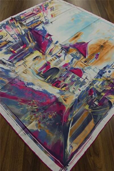 EŞARP DURAĞI Eşarp Durağı Vual Eşarp 90x90 esd0251