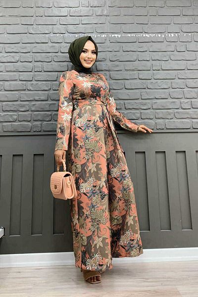 Bym Fashion Ολόσωμη φόρμα 3486 αποξηραμένο τριαντάφυλλο με κρυφό κουμπιά στη μέση