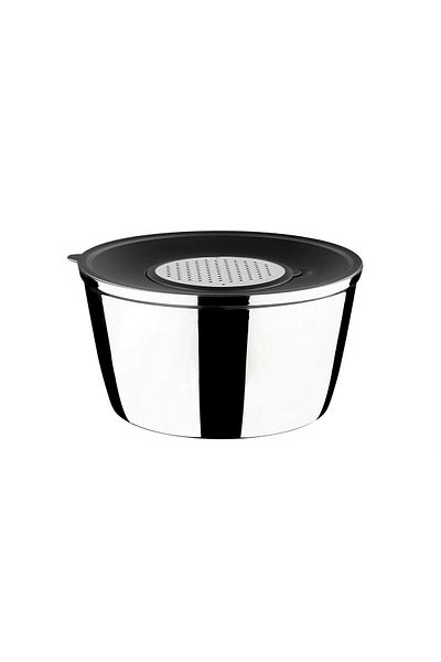 Leggno Evrekala Shop Salad Dryer- Grater- Mixing Bowl Set Leggno 3 in 1 Special Set 8 Pieces Steel
