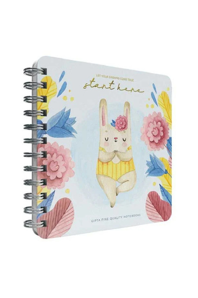 Gıpta Start Spiralli Açık Mavi Sert Kapak 100 Yaprak 16*16 Noktalı Defter