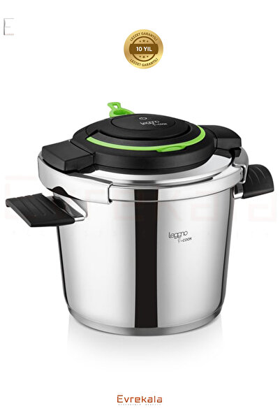 Leggno Evrekala Shop 4 Litre Düdüklü Tencere Leggno Dura Steel Tek Elle Açma-...