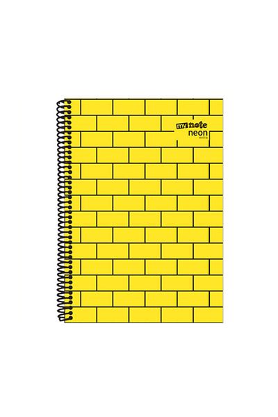 Mynote Caiet Neon Extra 100 de coli A4 cu carouri /