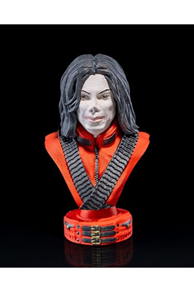 TuransoyCraft Michael Jackson Boyalı Büst 15 CM