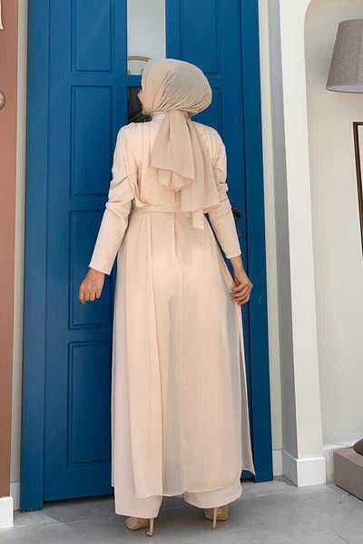 Bym Fashion Ολόσωμη φόρμα με ζώνη σιφόν λεπτομέρειας 3330 πέτρα
