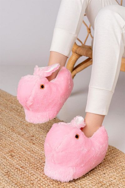 LETAO Λούτρινες παντόφλες Rabbit Figured Home Shoe