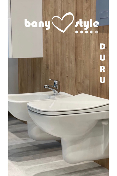 Turkuaz Duru Asma Klozet Set